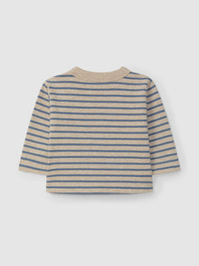 Maglia a maniche lunghe con stampa a righe - Jersey di cotone