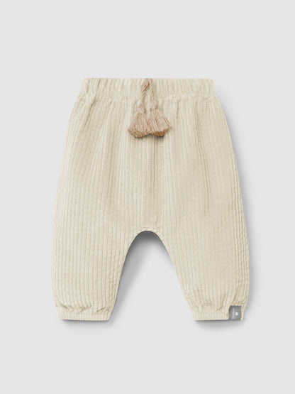 Pantaloni pull-up in velluto a coste - 100% cotone biologico