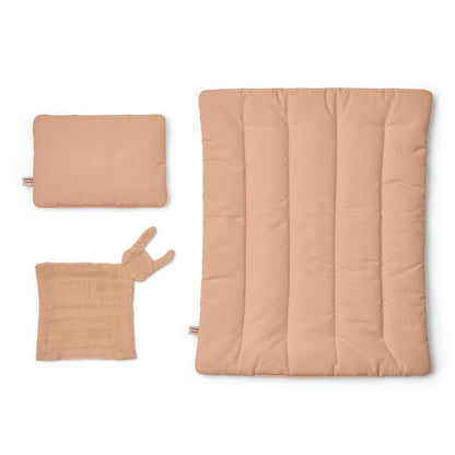 Set piumino e cuscino per Bambole Joan - in Cotone Biologico - Dai 3 Anni