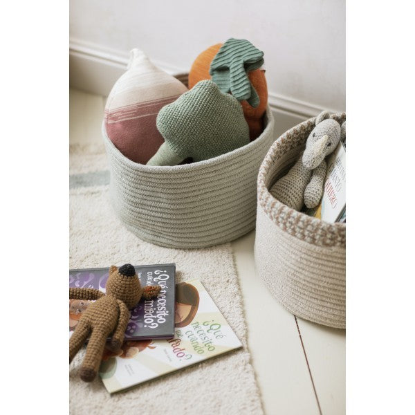 Contenitore porta oggetti Blu Sage -  Ø35x20cm