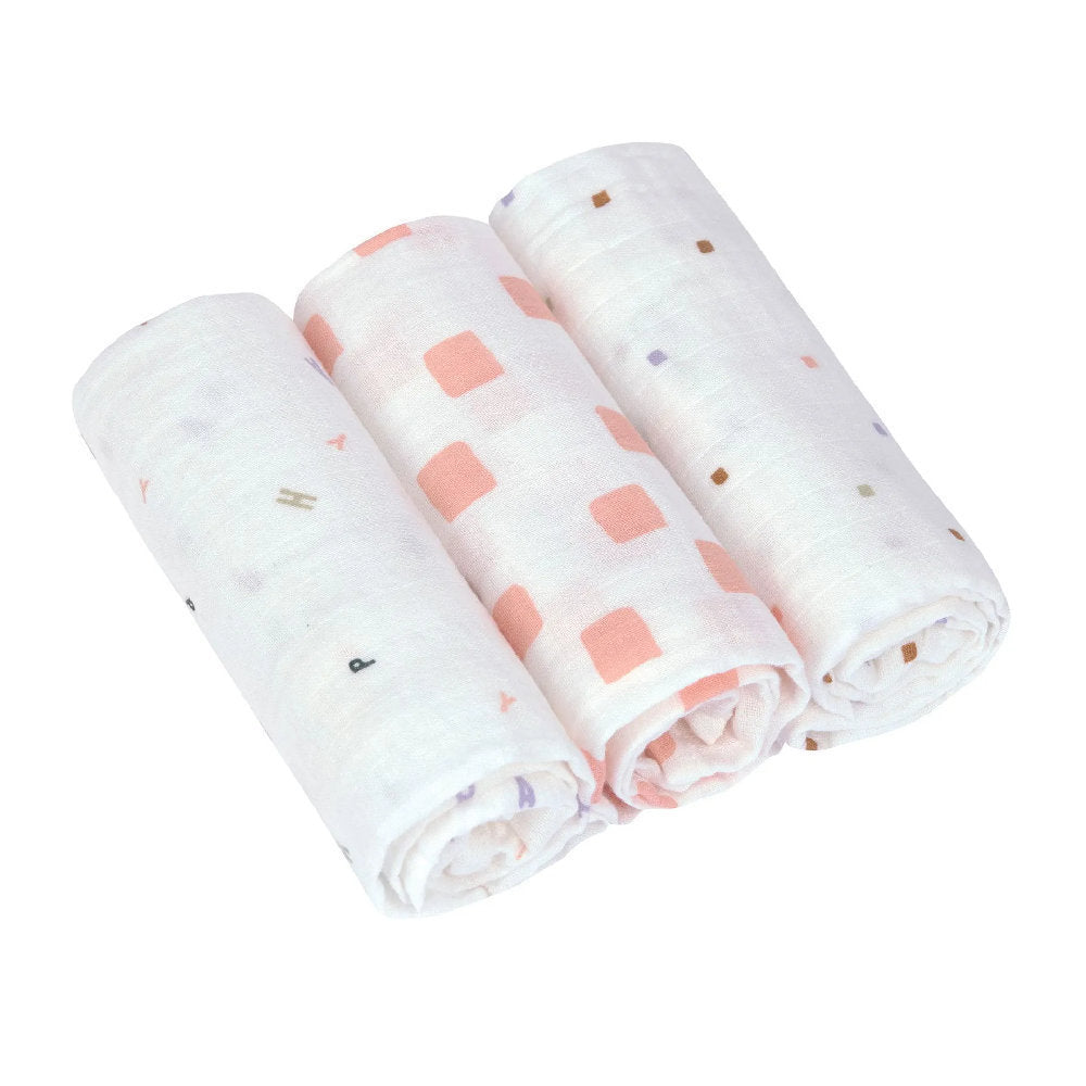 Mussola 100% Cotone organico - 85x85 cm