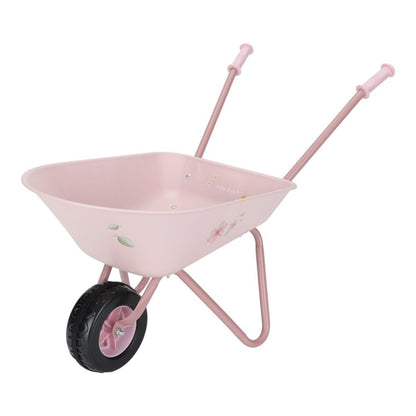 Carriola da giardino - realizzata in metallo con manici e ruote in plastica