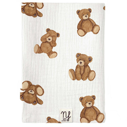 Mussola per neonato in doppia garza di Cotone (Multiuso e Made in Italy) - 90x65cm