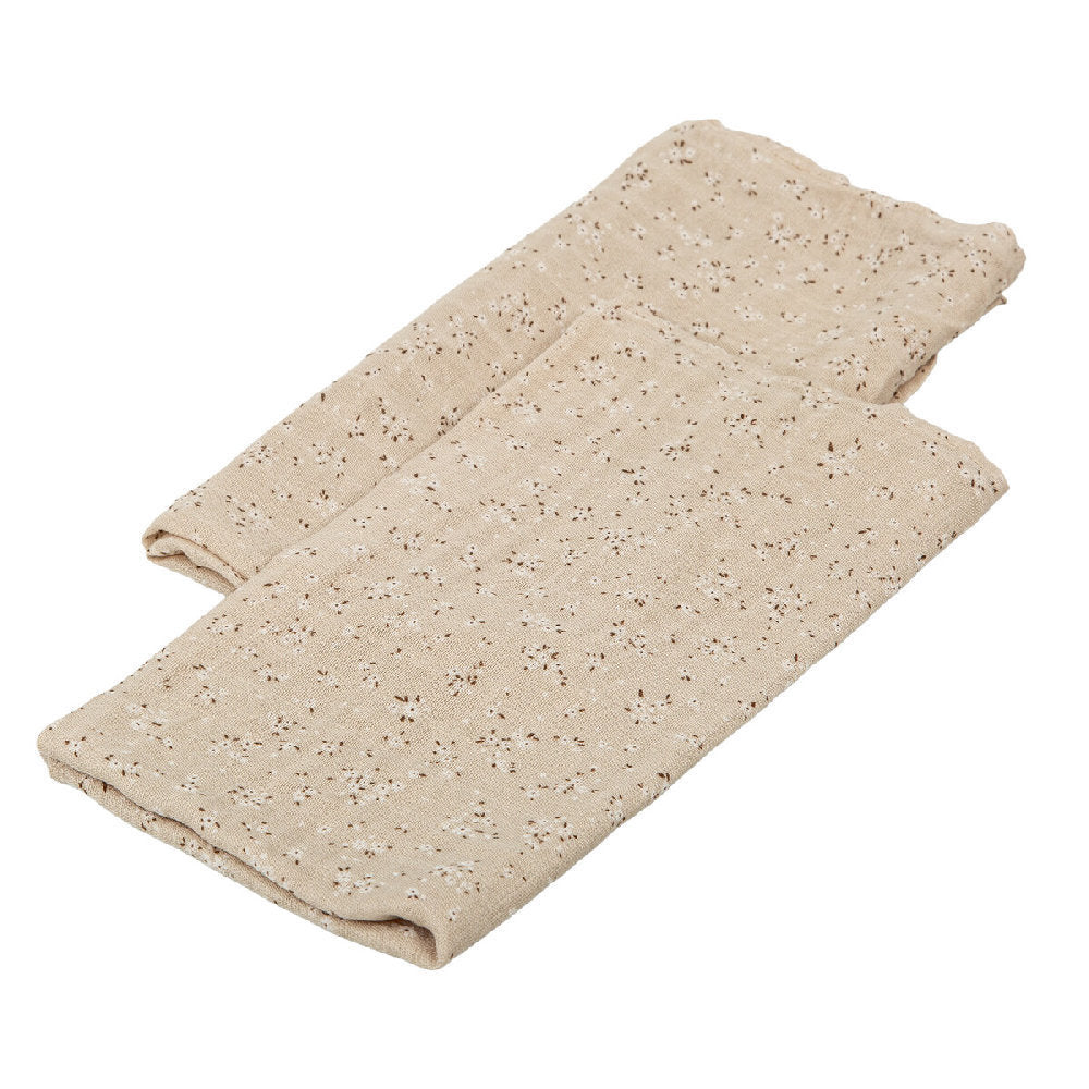 Mussola 60x60cm - Set da 2 pezzi 100% in Bamboo