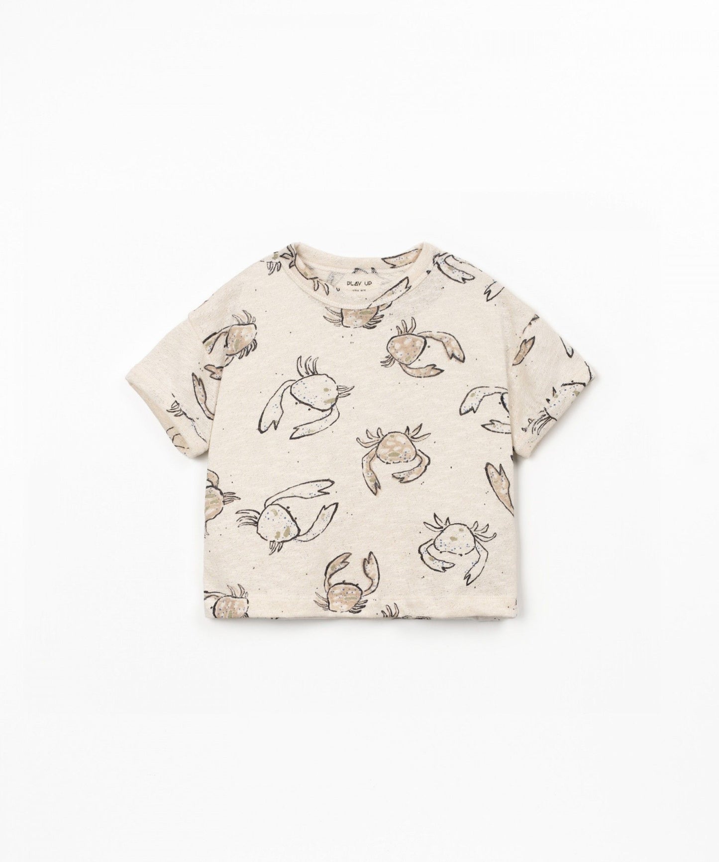 T-SHIRT DI MAGLIA FIAMMA CON STAMPA