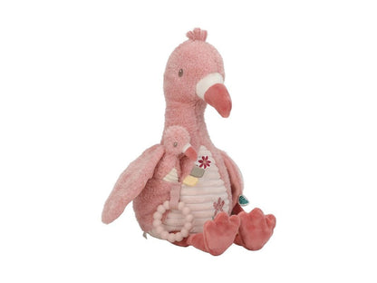 Peluche fenicottero Multi-attività sensoriale in tessuto Little Dutch - Da 0+mesi