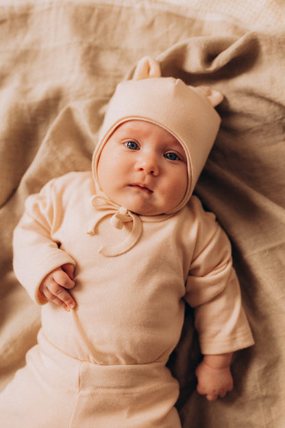 Cappellino lana e seta - con orecchie Teddy