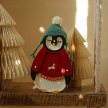 Mini lampada led baby pinguino natalizio con regolatore di luminosità - fatta a mano