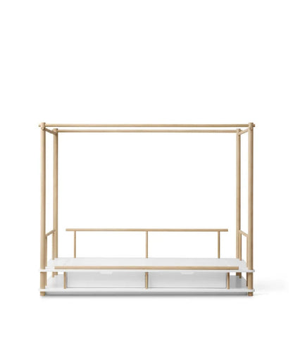 Letto in Rovere Massello 'Camp Nomad Canopy Bed'- 90 x 180 cm