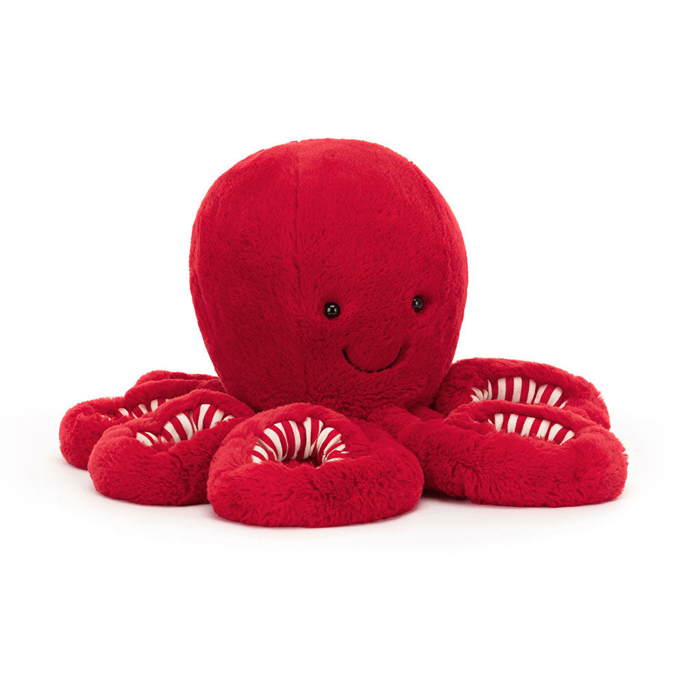 Peluche morbido Polipo Cranberry Large