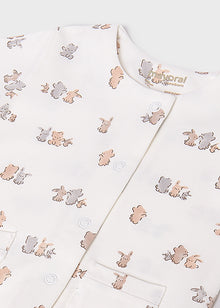Set nascita completo: tutina corta, cappello, bavaglino e calzine
