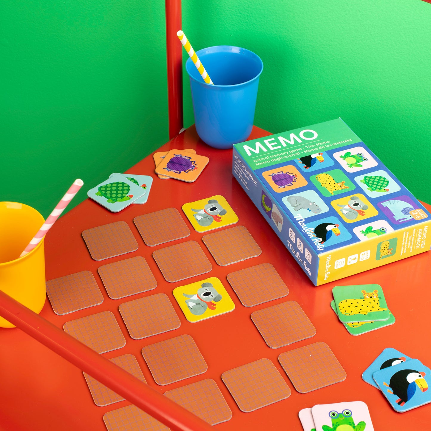 Gioco del Memory degli Animali in Cartone Les Toupitis