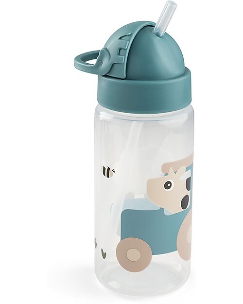 Borraccia Tiny Farm con cannuccia 350ml - Lavabile in lavastoviglie