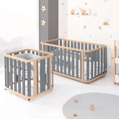 Alondra - Lettino Crea 3 Plus Evolutivo 4in 1 - Culla-Lettino-Letto montessoriano-Scrivania