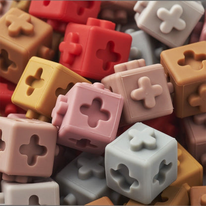 Mattoncini per costruzioni in silicone - 50 pezzi