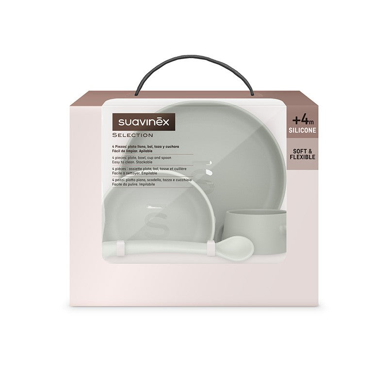 Set svezzamento stoviglie in silicone - Dai 4 mesi