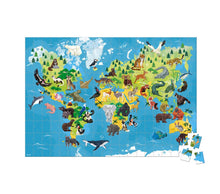 Puzzle educativo - animali in via d'estinzione
