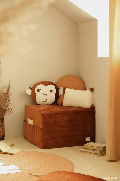 Pouf 3 in 1 Sleepover - 100% eco-velvet riciclato