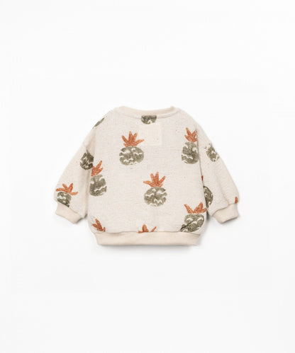 FELPA IN MAGLIA DECORATA STAMPATA