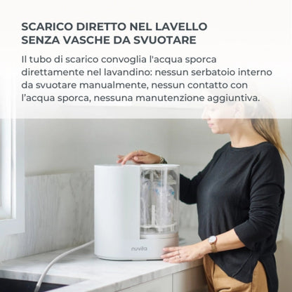 Lavabiberon Automatico 3 in 1 Linda (Lava, Sterilizza e Asciuga)
