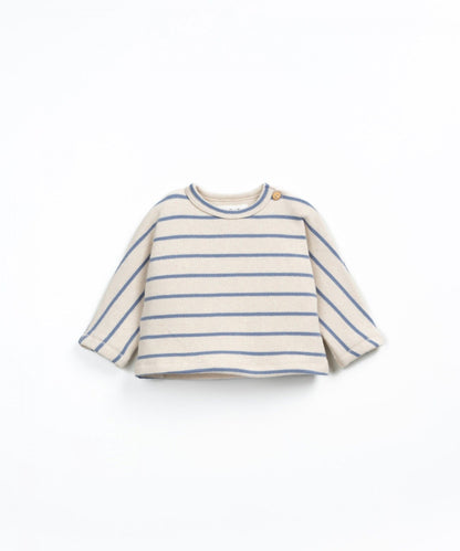 Maglione in jersey a righe