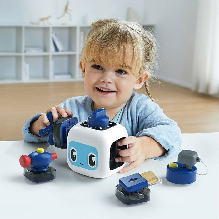 Cubo Attività Montessori 5-in-1 Robot (18+ Mesi)