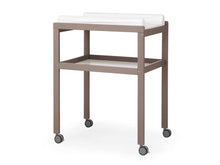 Mobile Fasciatoio Mini in Legno di Faggio con Ruote e Materassino in PVC - 76,5x53,5x100cm