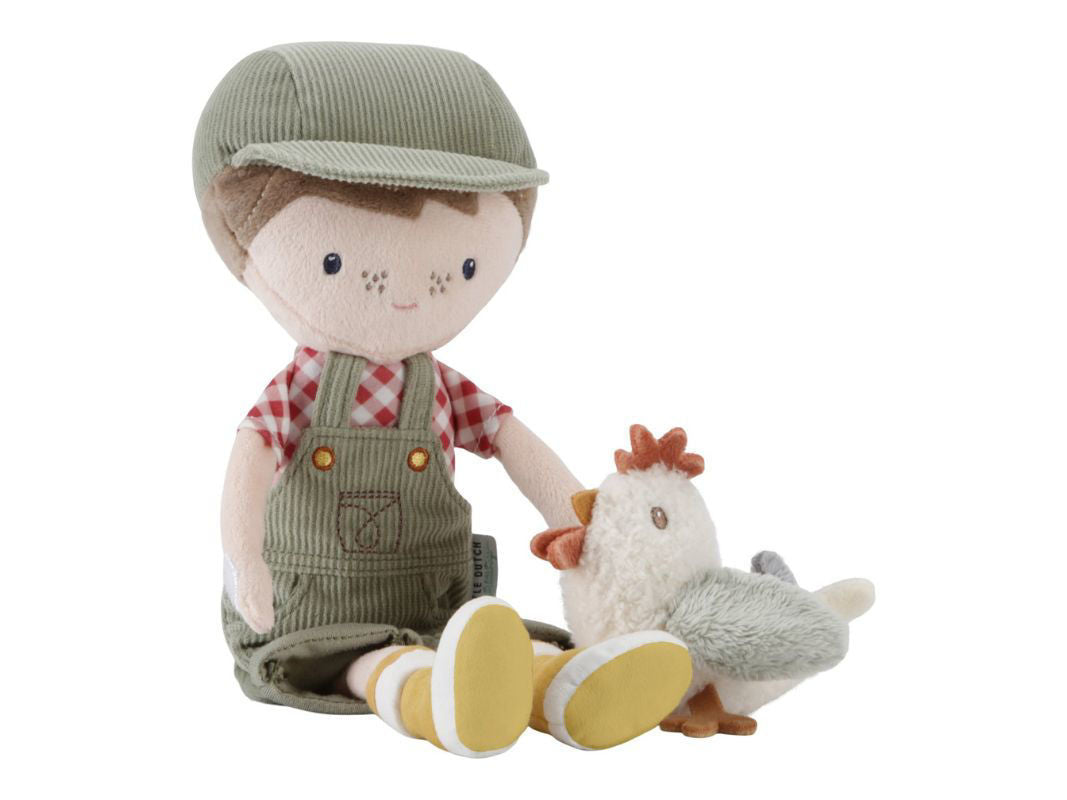Peluche bambolotto 35cm con bambola
