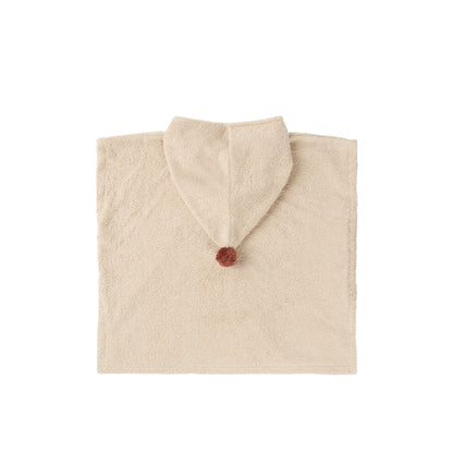 Accappatoio poncho so cute - 3-5anni - cotone biologico