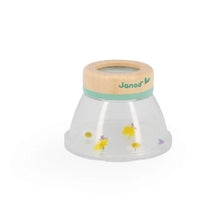 Bicchiere d'Osservazione per Insetti con Lente 3x 'Happy Garden' in Legno FSC®