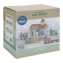 Gioco della stazione del treno in legno
