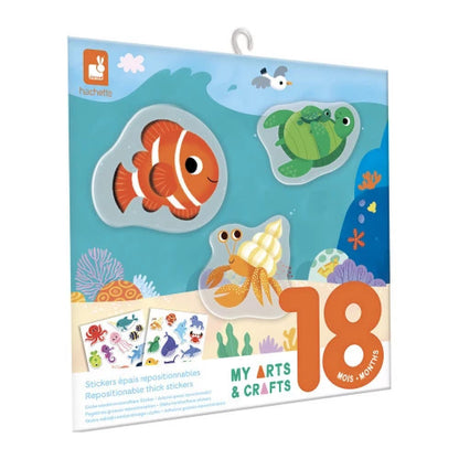 Kit Creativo Adesivi Riposizionabili 'Mondo Sottomarino' (30 Pezzi)