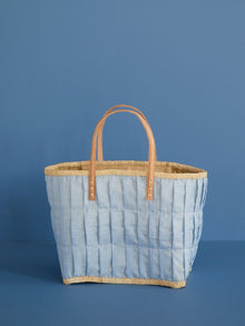 Borsa Media Rafia Blu