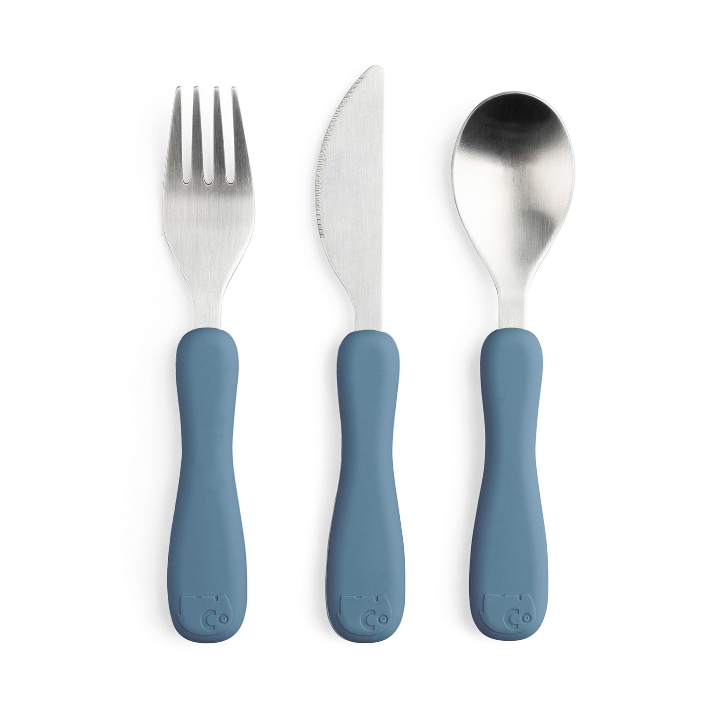 Posate in silicone - Set 3 pezzi - Cucchiaio, coltello e forchetta