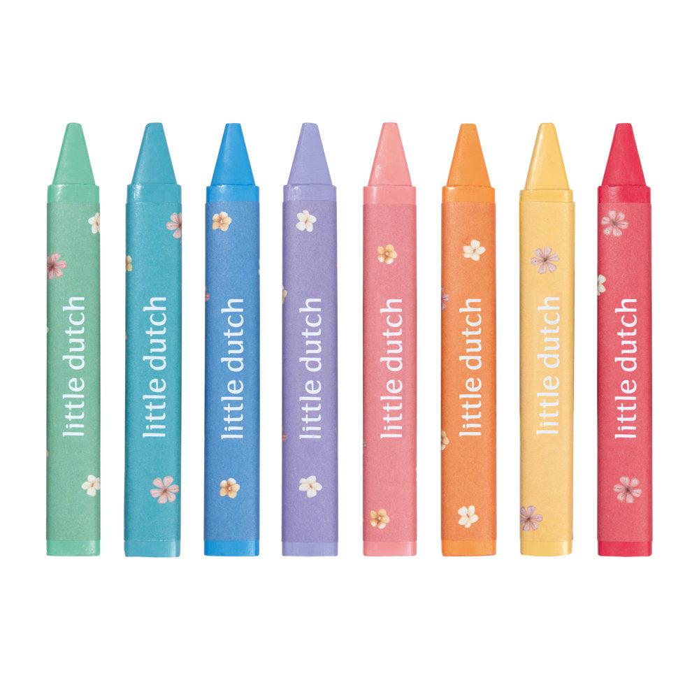 Pastelli a cera triangolari - Set da 8 pezzi
