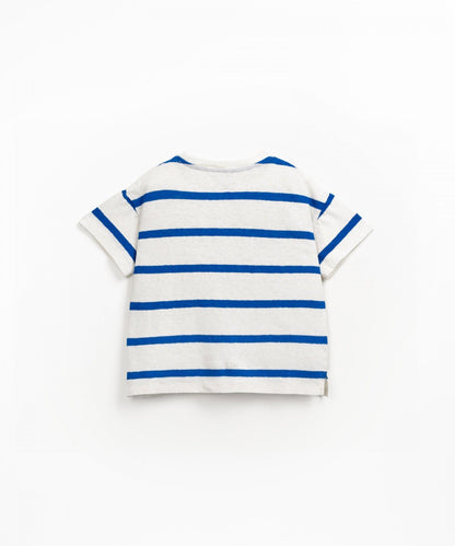 T-SHIRT IN JERSEY A RIGHE