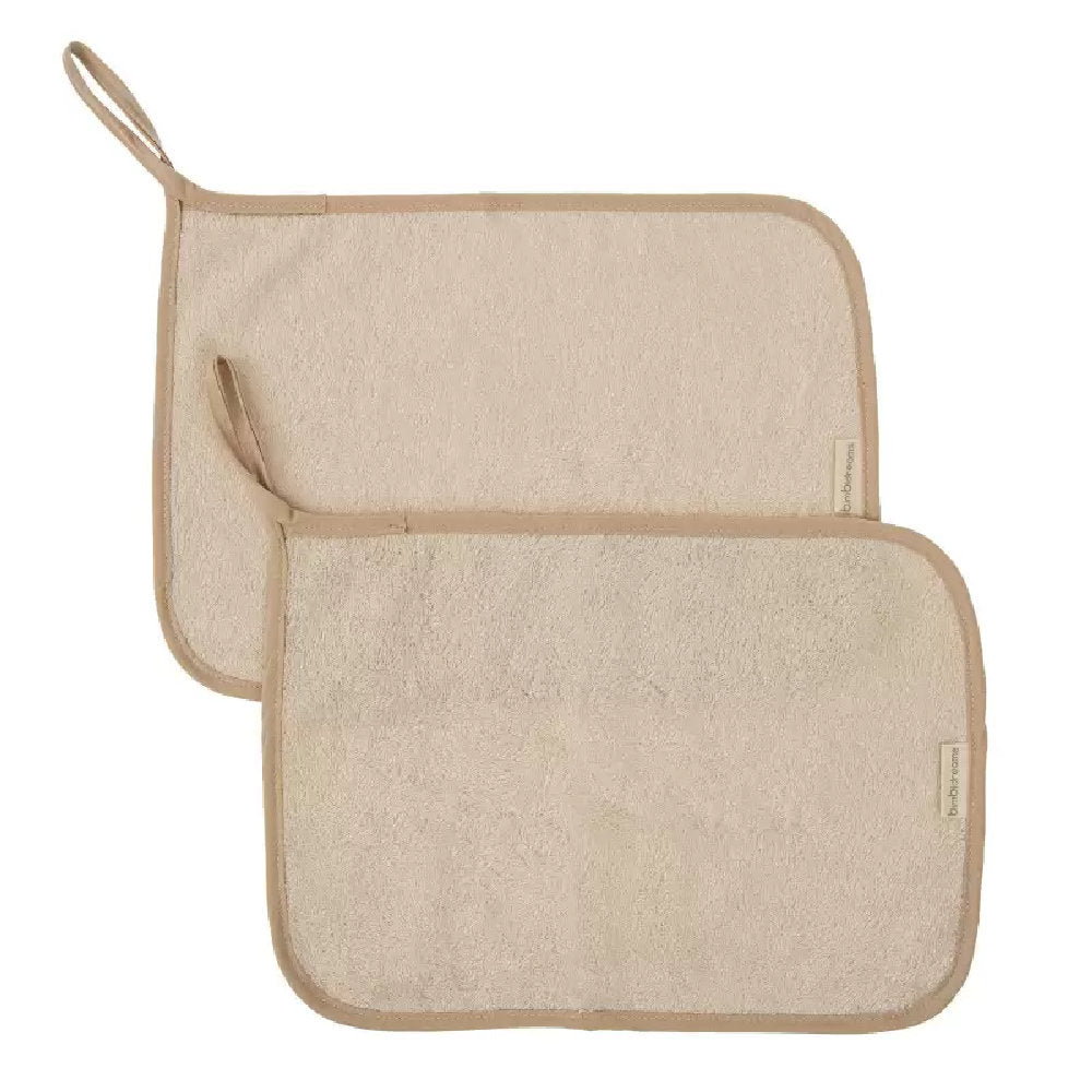 Set 2 asciugamani per asilo -25x35cm - 50% Bamboo e 50% Cotone