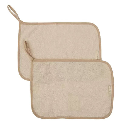 Set 2 asciugamani per asilo -25x35cm - 50% Bamboo e 50% Cotone