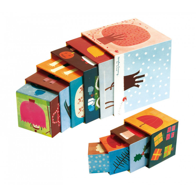 Piramide di cubi - Gioco con le 4 stagioni