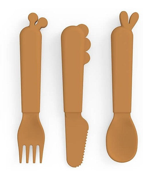 Set di posate per bambini in silicone