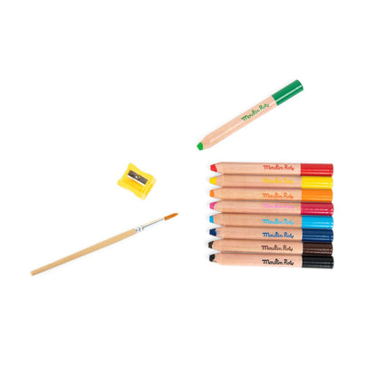 9 matite colorate 3 in 1