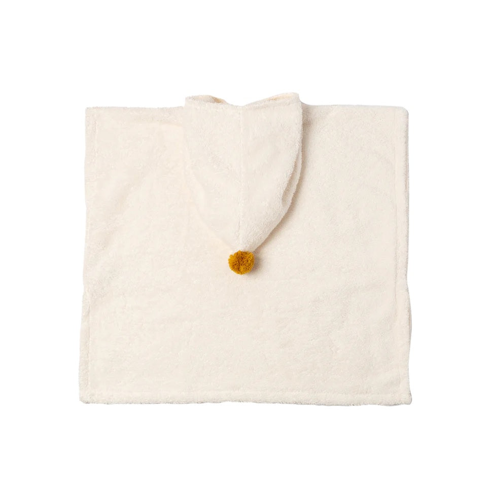 Accappatoio poncho so cute - 3-5anni - cotone biologico
