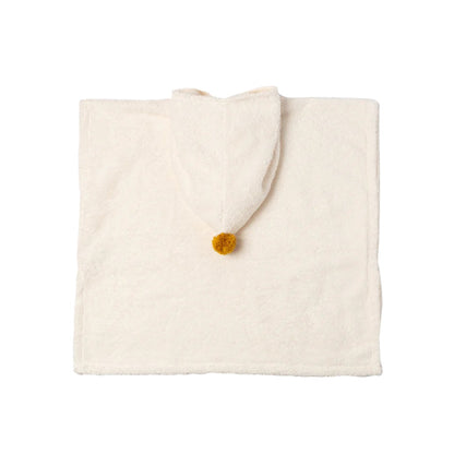 Accappatoio poncho so cute - 3-5anni - cotone biologico