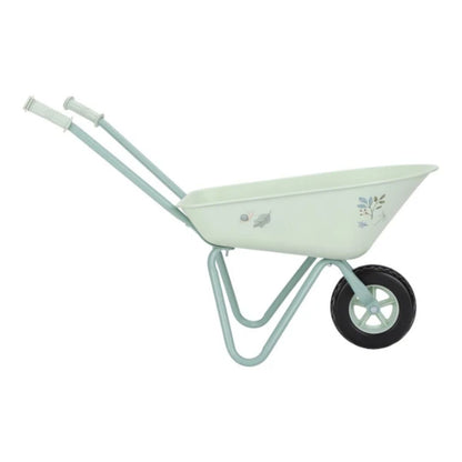 Carriola da giardino - realizzata in metallo con manici e ruote in plastica