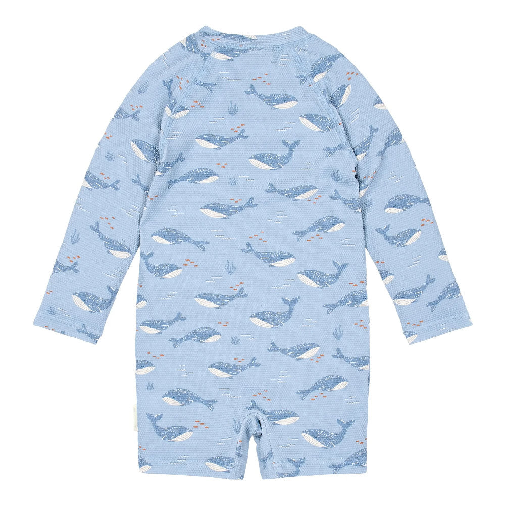 Costume da Bagno a Maniche Lunghe 'Ocean Splash' (Protezione UPF40+ e Zip)