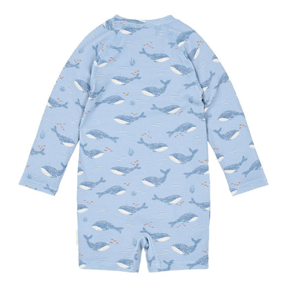 Costume da Bagno a Maniche Lunghe 'Ocean Splash' (Protezione UPF40+ e Zip)