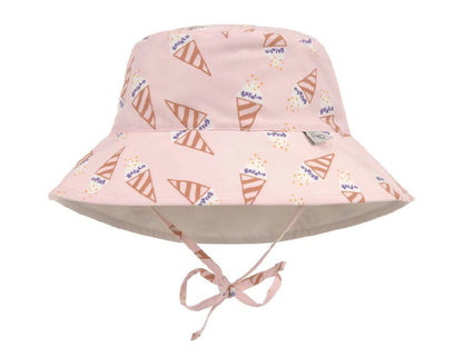 Cappellino estivo Reversibile con Laccetti (Protezione UV 80) - Pale Pink