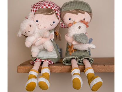 Peluche bambolotto 35cm con bambola