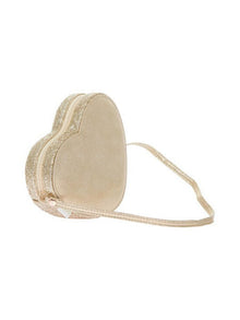 Borsa glitterata cuore con glitter