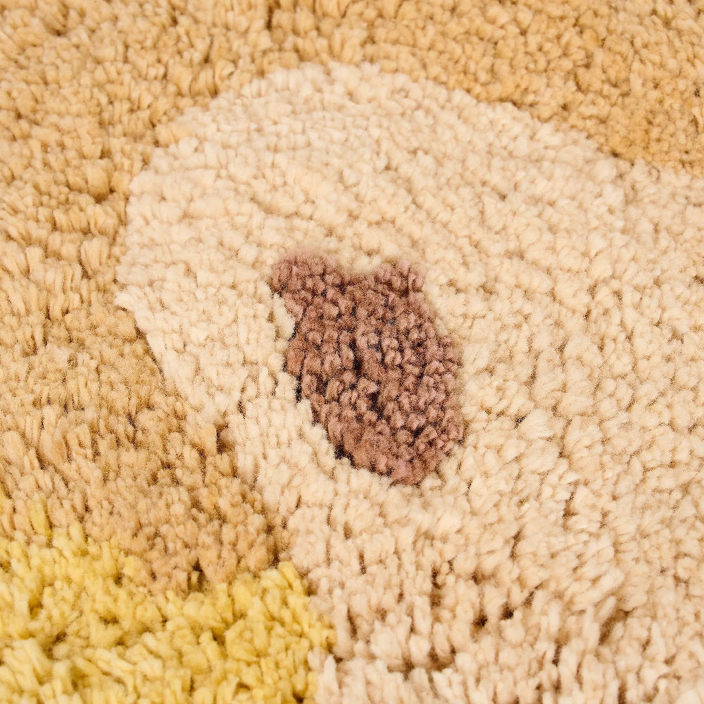 Tappeto lavabile in cotone biologico Leone - 120x117cm